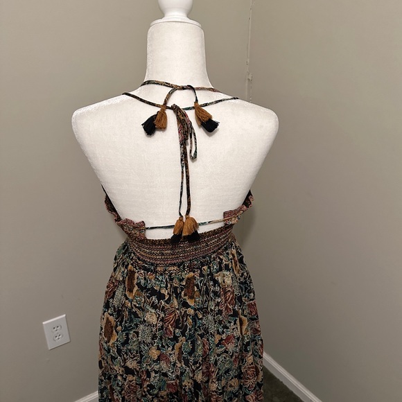 Free People Real Love Floral Maxi Dress Size XS Twilight Combo - Picture 9 of 11